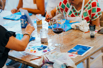 Canvas and Chardonnay: Women Discovering their Artistic Flair