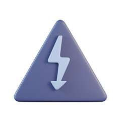 High Voltage 3D Icon
