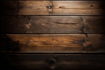dark wood planks forming a textured background. Generative AI