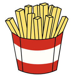 french fries in a white bowl
