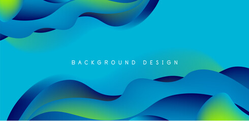 Fluid waves abstract background for covers, templates, flyers, placards, brochures, banners