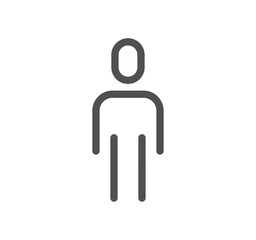 People related icon outline and linear vector.