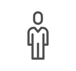People related icon outline and linear vector.