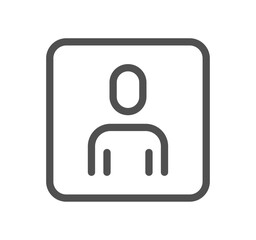 People related icon outline and linear vector.