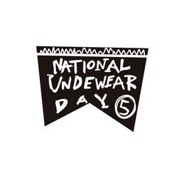 vector illustration National Underwear Day