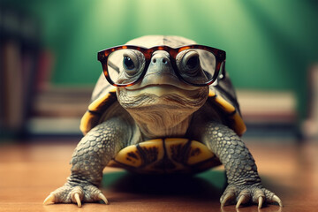 Generative AI.
a spectacled turtle