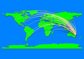 Vibrant Newcastle, Australia map - Export concept map for Newcastle, Australia on World map. Suitable for export concepts. File is suitable for digital editing and prints of all sizes.