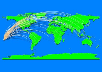 Vibrant Nuku'alofa, Tonga map - Export concept map for Nuku'alofa, Tonga on World map. Suitable for export concepts. File is suitable for digital editing and prints of all sizes.