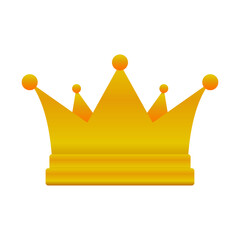 Gold crown. king, queen, princess crown ,champions, winner and others. Vector illustration on a white background.