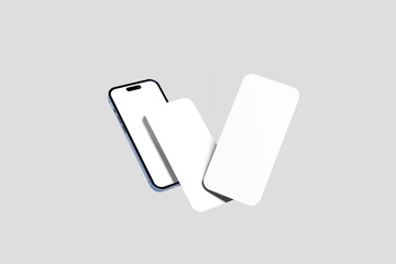 Screen and Smartphone Mockup for UI Design