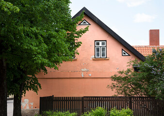 Roof of old  house.