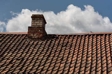 Roof of old  house.