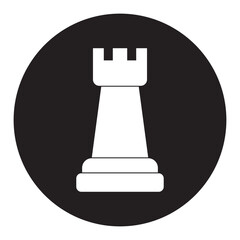 chess icon, rook vector