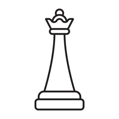 chess icon, queen vector