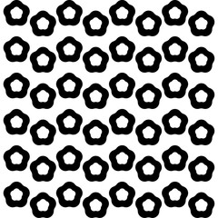 seamless pattern with black and white cats