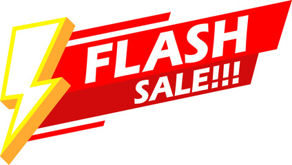 Flash sale promotion banner template design with space.