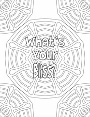 Positive Vibes Coloring Pages, Mandala Coloring Pages for Self-care for Kids and Adults
