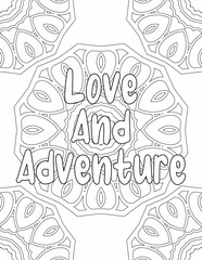 Printable Positive Vibes Coloring Pages, Mandala Coloring Pages for Relaxation and Stress-free for Kids and Adults