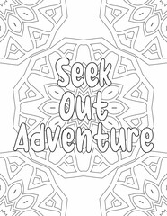 Printable Positive Vibes Coloring Pages, Mandala Coloring sheet for Relaxation and Stress-free for Kids and Adults