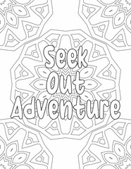 Printable Positive Vibes Coloring Pages, Mandala Coloring sheet for Relaxation and Stress-free for Kids and Adults