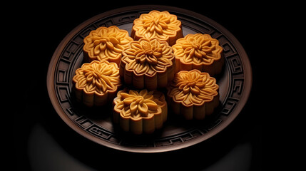 Delicious Chinese traditional festival Mid-autumn festival food moon cake