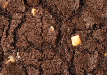 Chocolate Cookies Texture Background, Brown Biscuit Bumpy Cracked Surface, Cocoa Cake Pattern