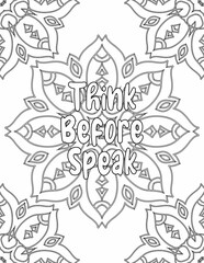 Printable Growth Mindset Coloring sheet , Mandala Coloring Pages for Personal Growth for Kids and Adults