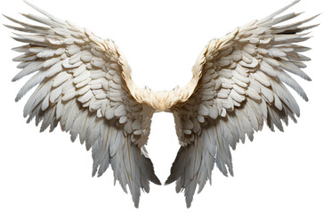 stunning oversized fantasy angel wings - obrazy, fototapety, plakaty