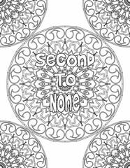 Printable Growth Mindset Coloring sheet, Mandala Coloring Pages for Self-care for Kids and Adults