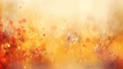 abstract light autumn background yellow leaves autumn mood change of season. Generative AI