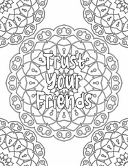 Growth Mindset Coloring sheet , Mandala Coloring Pages for Relaxation and Stress-free for Kids and Adults