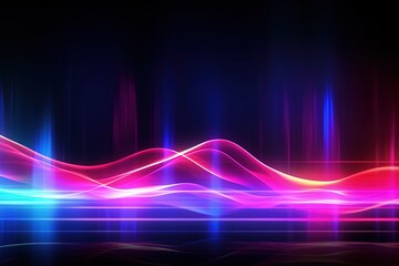Fototapeta na wymiar abstract futuristic background with gold PINK blue glowing neon moving high speed wave lines and bokeh lights. Data transfer concept Fantastic wallpaper