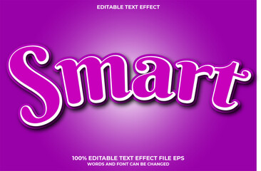 Editable Text Effect Smart Word and Font can Be Changed
