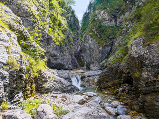 Garnitzenklamm Waterfalls in the Nassfeld Presseggersee area