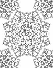 Printable Kindness Coloring sheet, Mandala Coloring Pages for Personal Growth for Kids and Adults