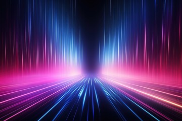 abstract futuristic background with gold PINK blue glowing neon moving high speed wave lines and bokeh lights. Data transfer concept Fantastic wallpaper