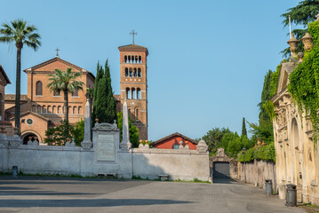 Church on Piazza di Cavalieri di Malta in Rome