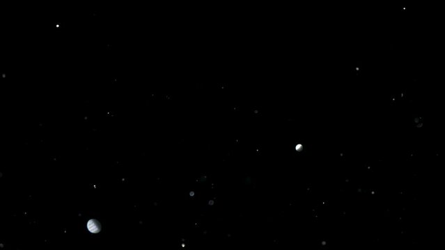 Fantastic Overlay Particles flying in the wind