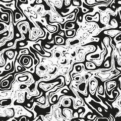 Abstract black and white seamless pattern for textile