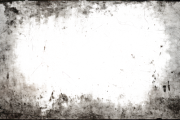 Grunge frame overlay, border with empty transparent copyspace inside.