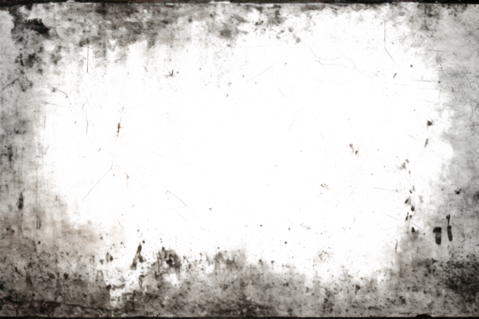 Grunge frame overlay, border with empty transparent copyspace inside.