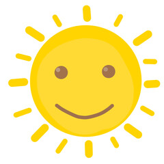 happy sun cartoon