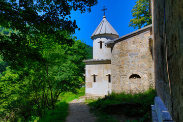 Fototapeta na wymiar Armenia Аghartsin monastery on a sunny spring day