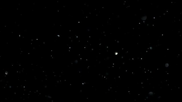 Particle sparkling on wind for overlay
