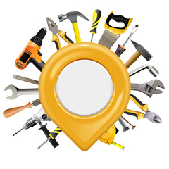 Vector Map Pointer with Repair Tools