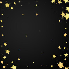 Magic stars vector overlay.  Gold stars scattered