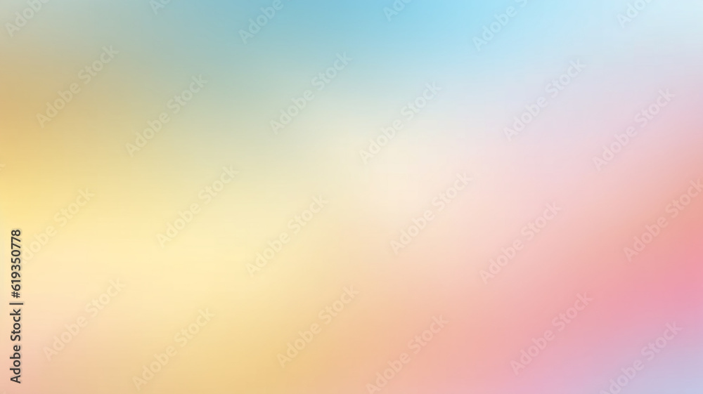 Wall mural pastel warm smooth gradient background abstract. generative ai