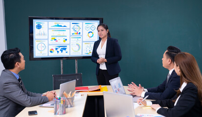 asian business people at office