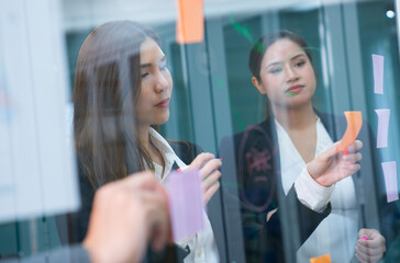 asian business people at office