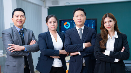 asian business people at office